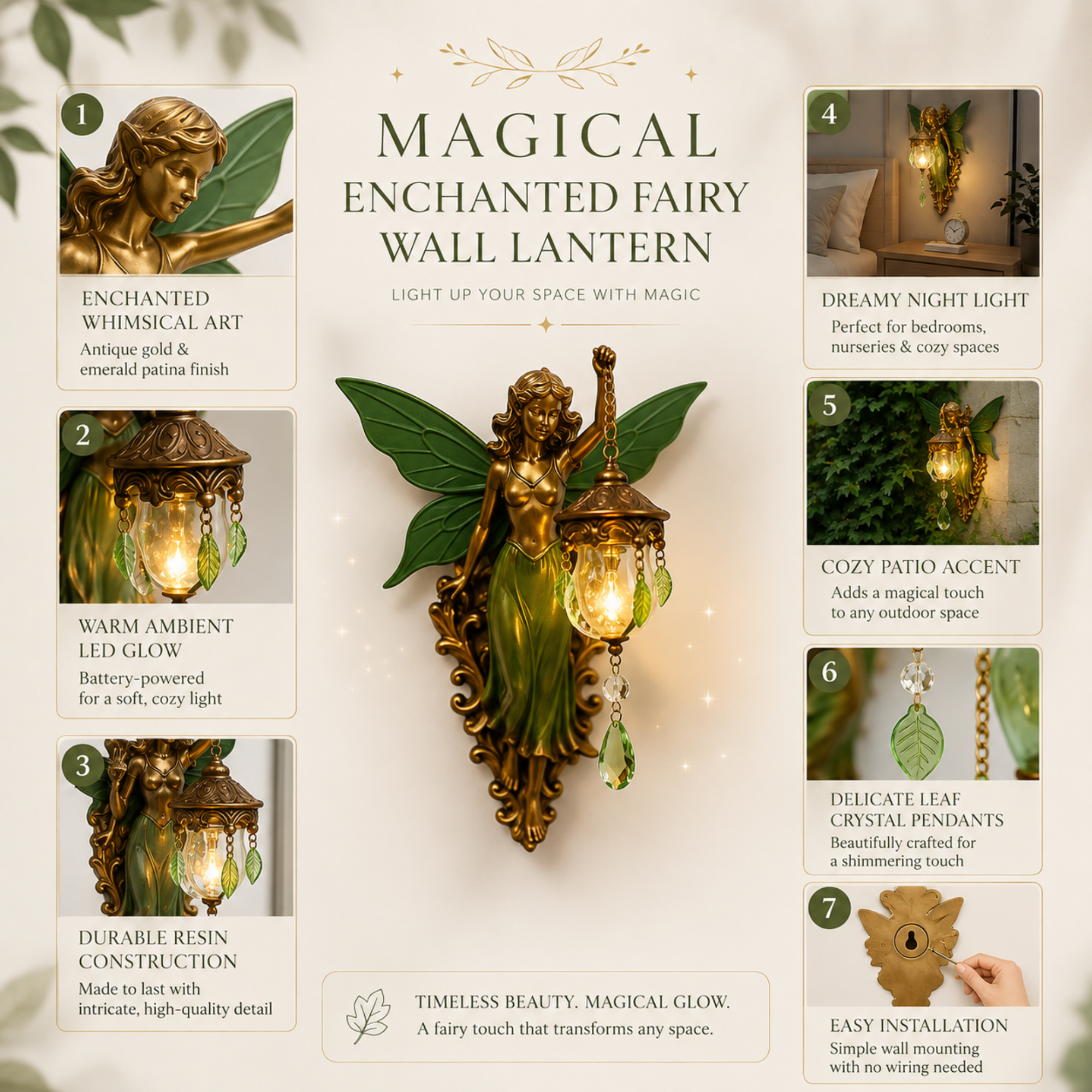 Petalia™ Enchanted Wall Lantern