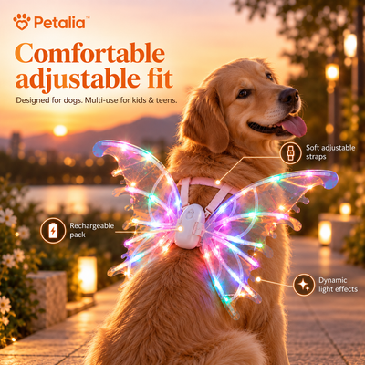Petalia PupFly™ Moving Light-Up Wings