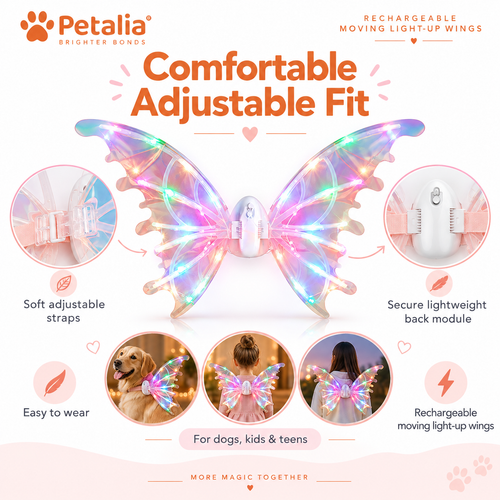 Petalia PupFly™ Moving Light-Up Wings