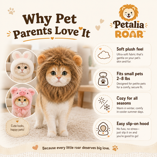 Petalia ROAR™ Small Pet Animal Hat!
