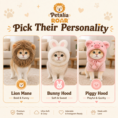 Petalia ROAR™ Small Pet Animal Hat!