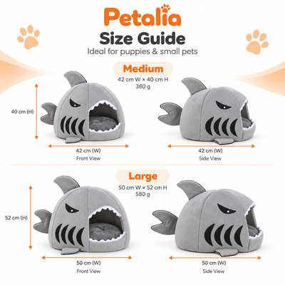 Petalia JAWS™ Shark Cave Bed