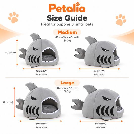 Petalia JAWS™ Shark Cave Bed
